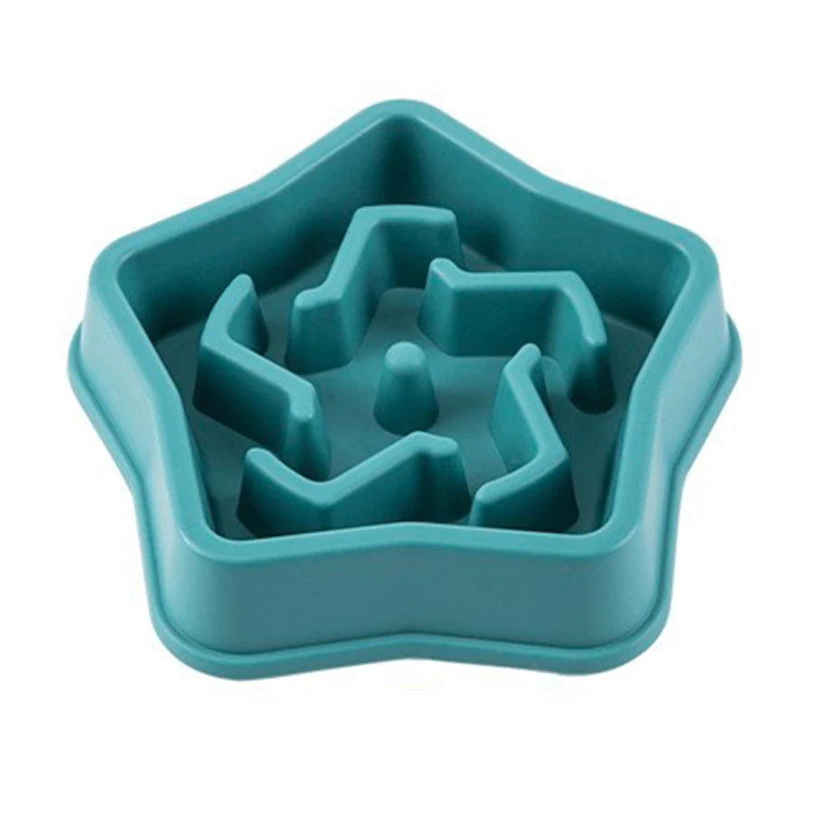 Cloud or Star Shape Slow Feeder Dog Bowl