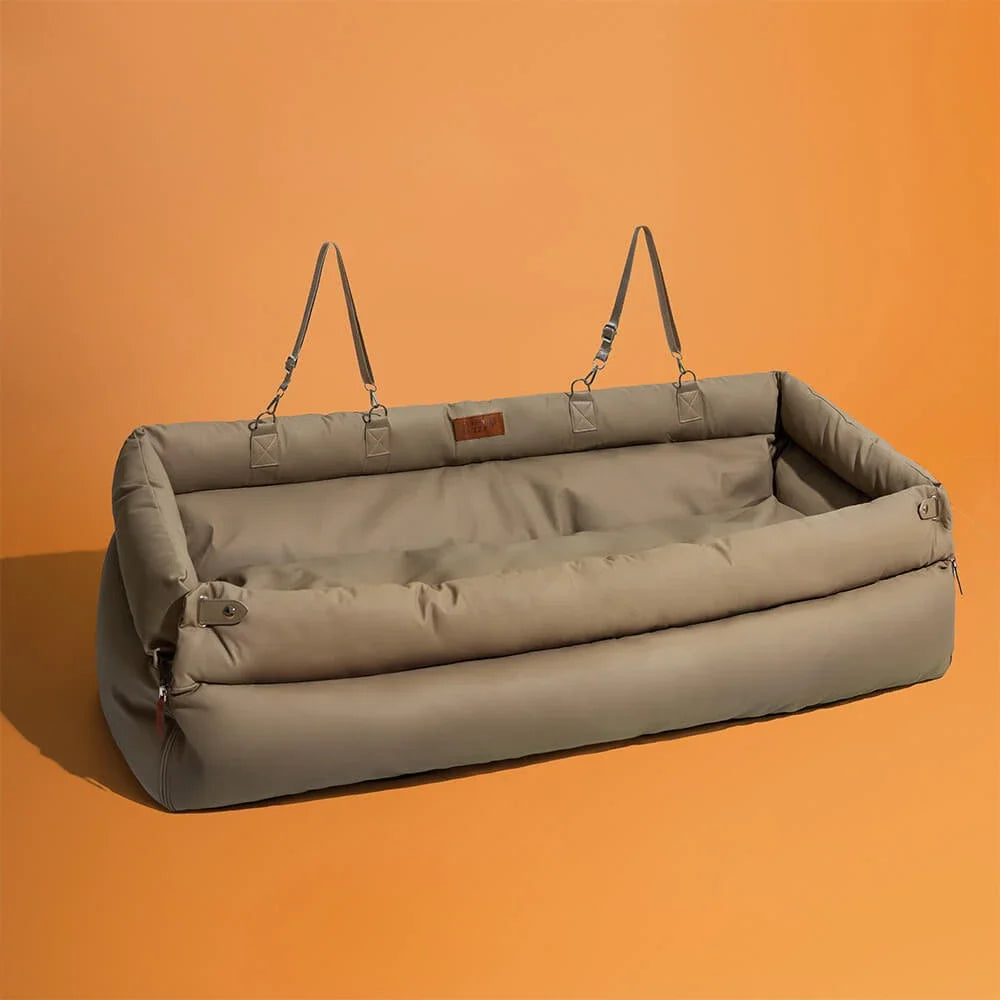 Luxury Orthopedic Washable Waterproof Dog Car Bed With Booster Support