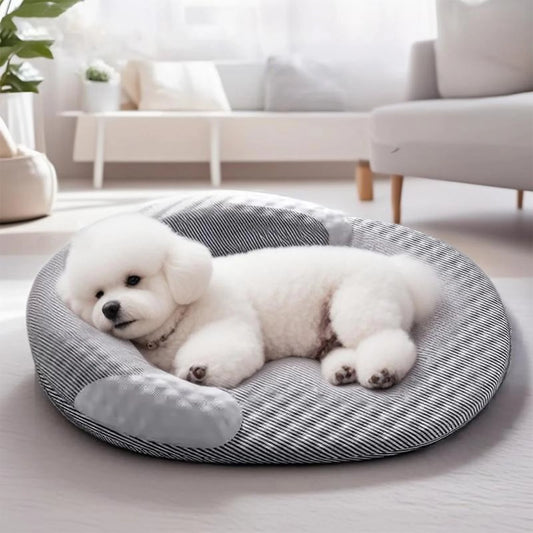 Breathable Orthopedic Dog Cooling Pad with Pillow for Crates, Floors, and Travel