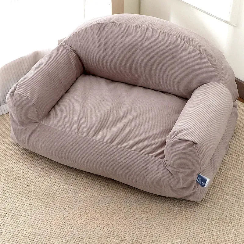 Sofa-Style Dog Bed with Raised Sides