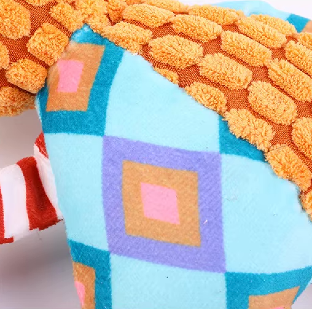 Soft Plush Puppy Toy with Squeaker – Durable Dog Play