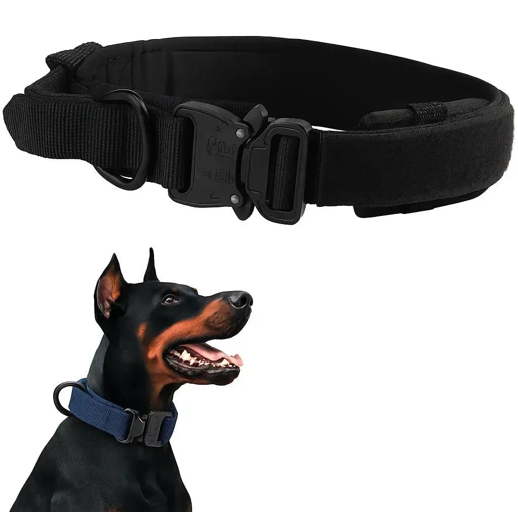 Tactical Dog Collar with Handle for Large Dogs