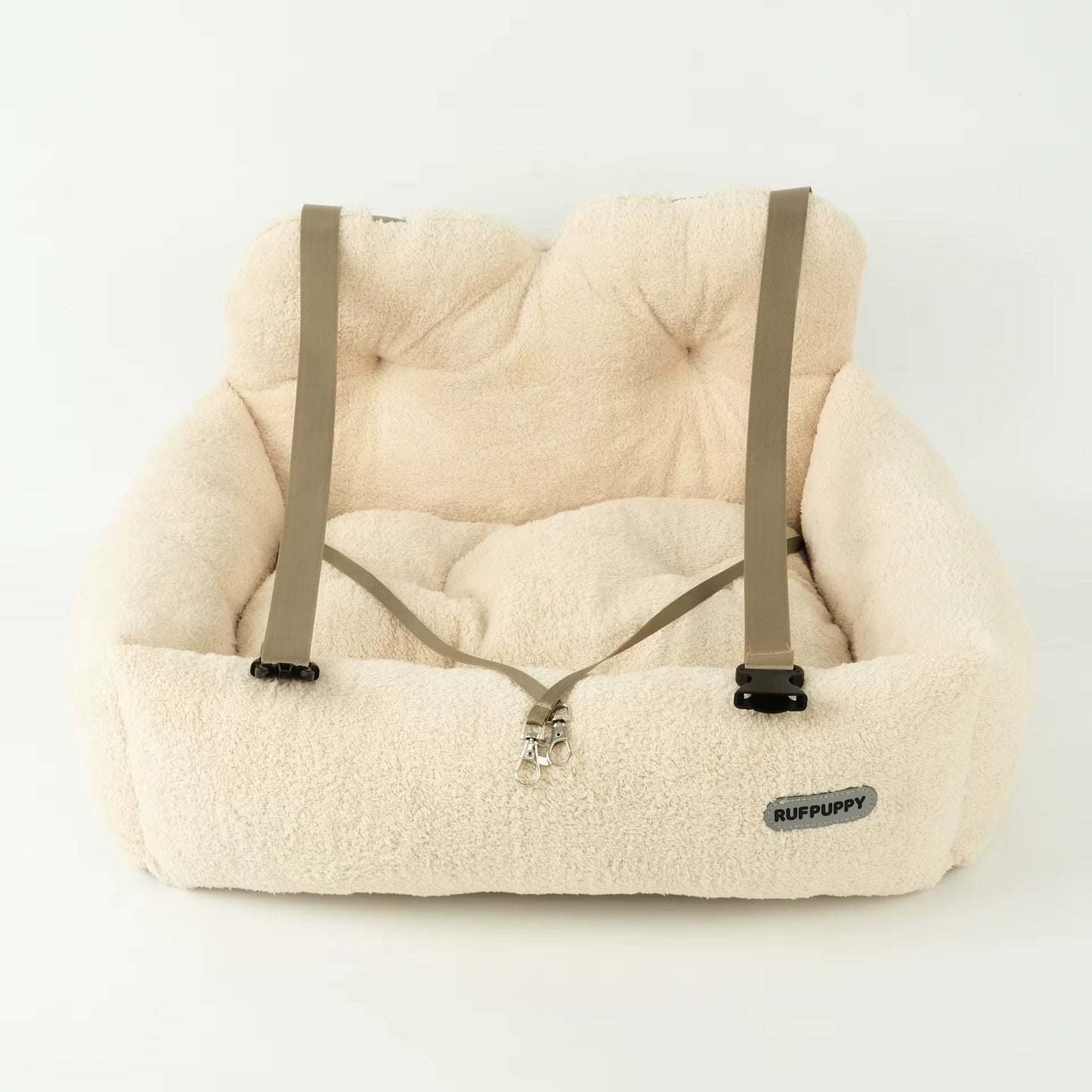 Travel Dog Car Seat | Washable Bed with Safety Strap