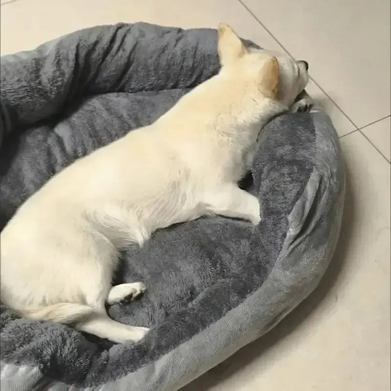 Washable Cotton Dog Donut Bed