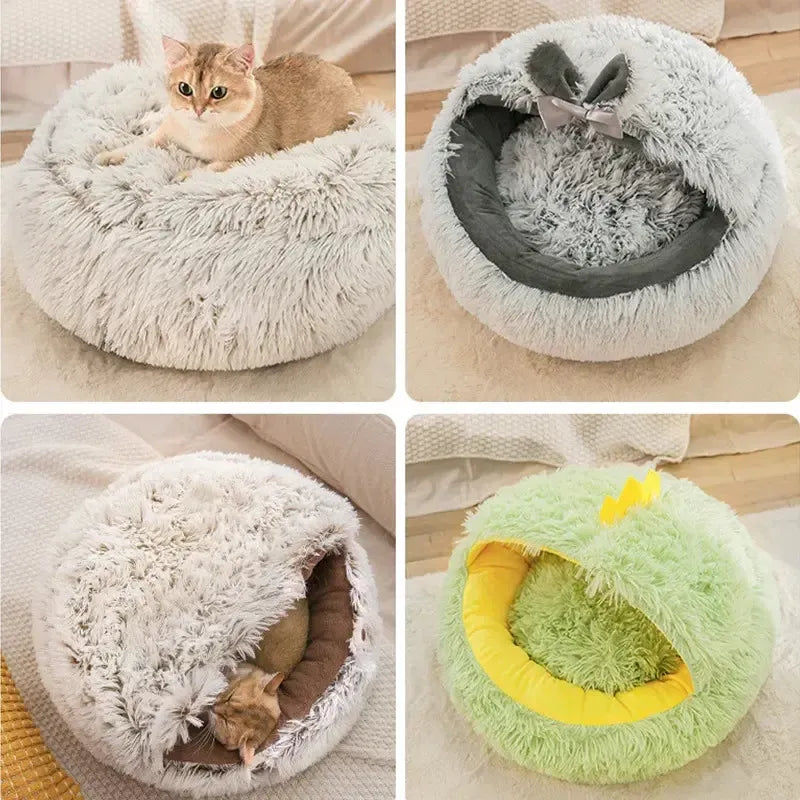 Washable Dog Bed Basket With Removable Cushion