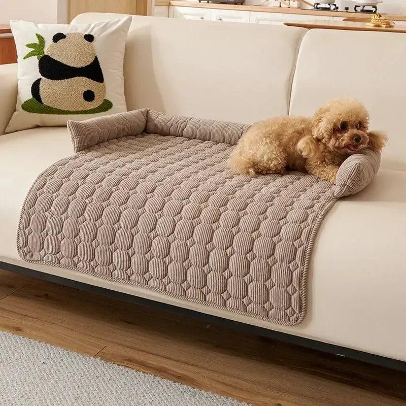 Washable Dog Couch Bed | Waterproof Cover & Anti-Slip Base