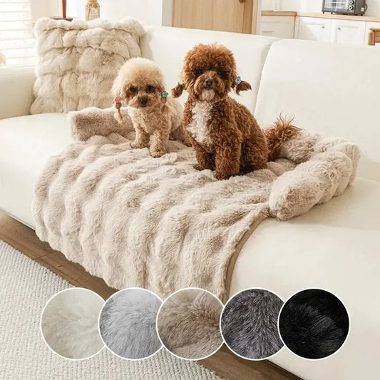 Washable Dog Couch Bed With Waterproof Cover And Anti-Slip Base