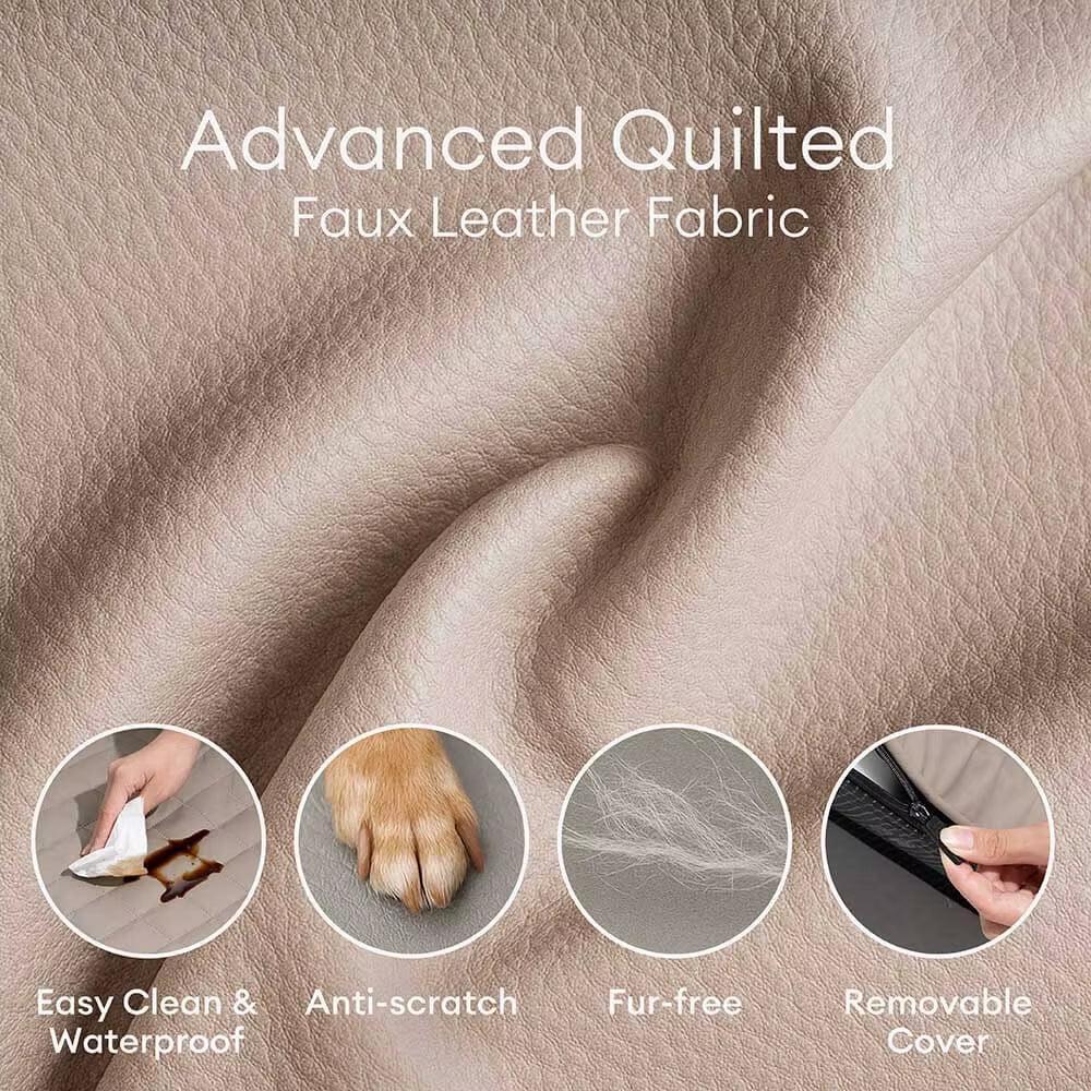 Water-Repellent Faux Leather Dog Stairs