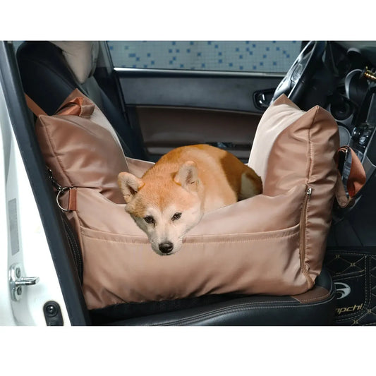 Waterproof Dog Car Seat Bed With Removable Washable Cover