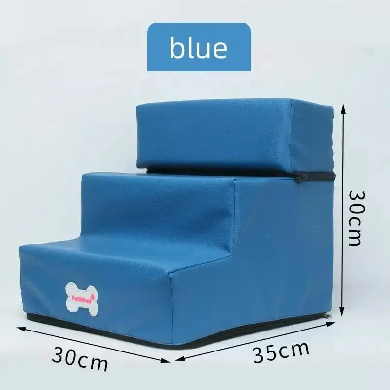Waterproof dog stairs with non-slip steps
