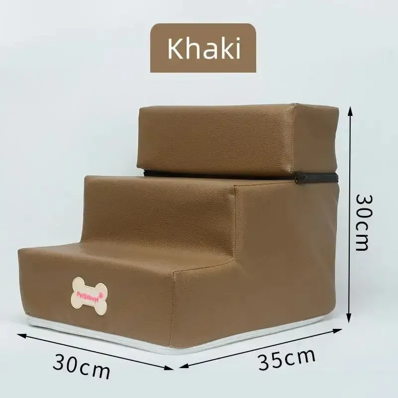 Waterproof dog stairs with non-slip steps
