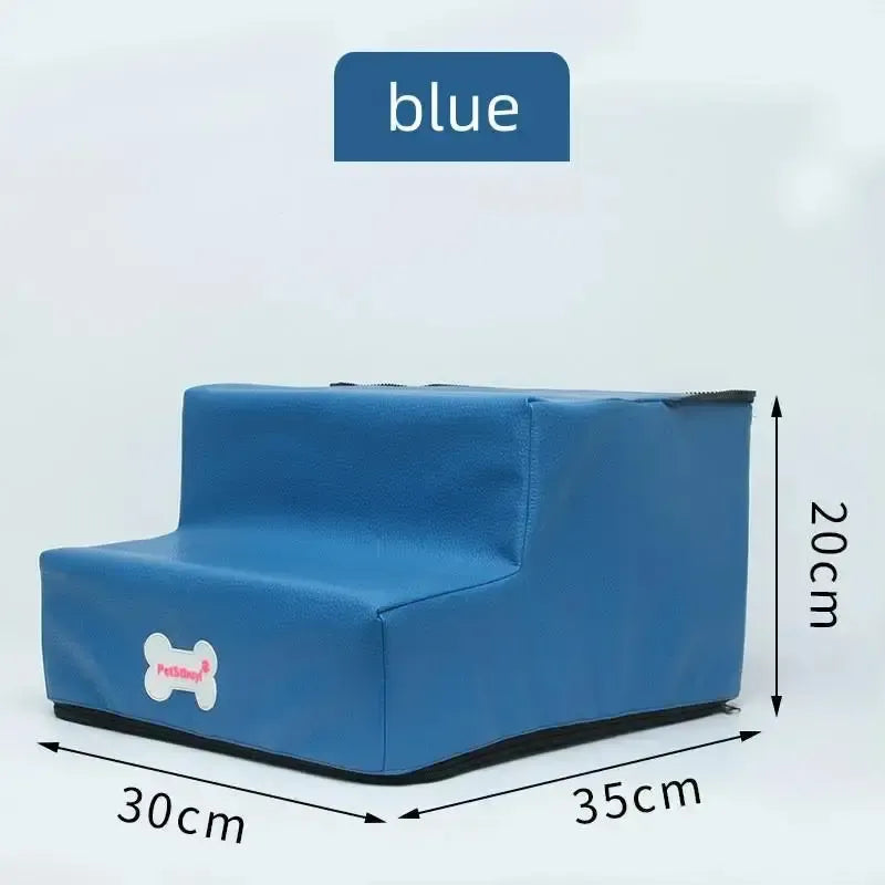 Waterproof dog stairs with non-slip steps