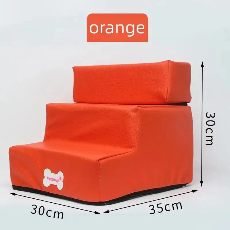 Waterproof dog stairs with non-slip steps
