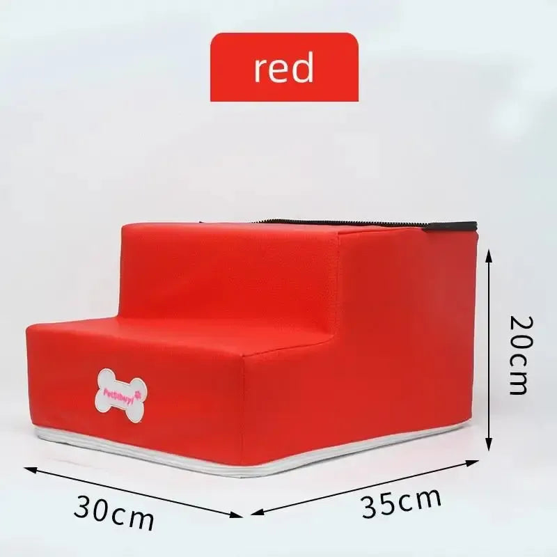 Waterproof dog stairs with non-slip steps