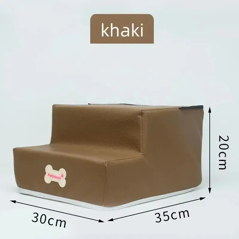Waterproof dog stairs with non-slip steps
