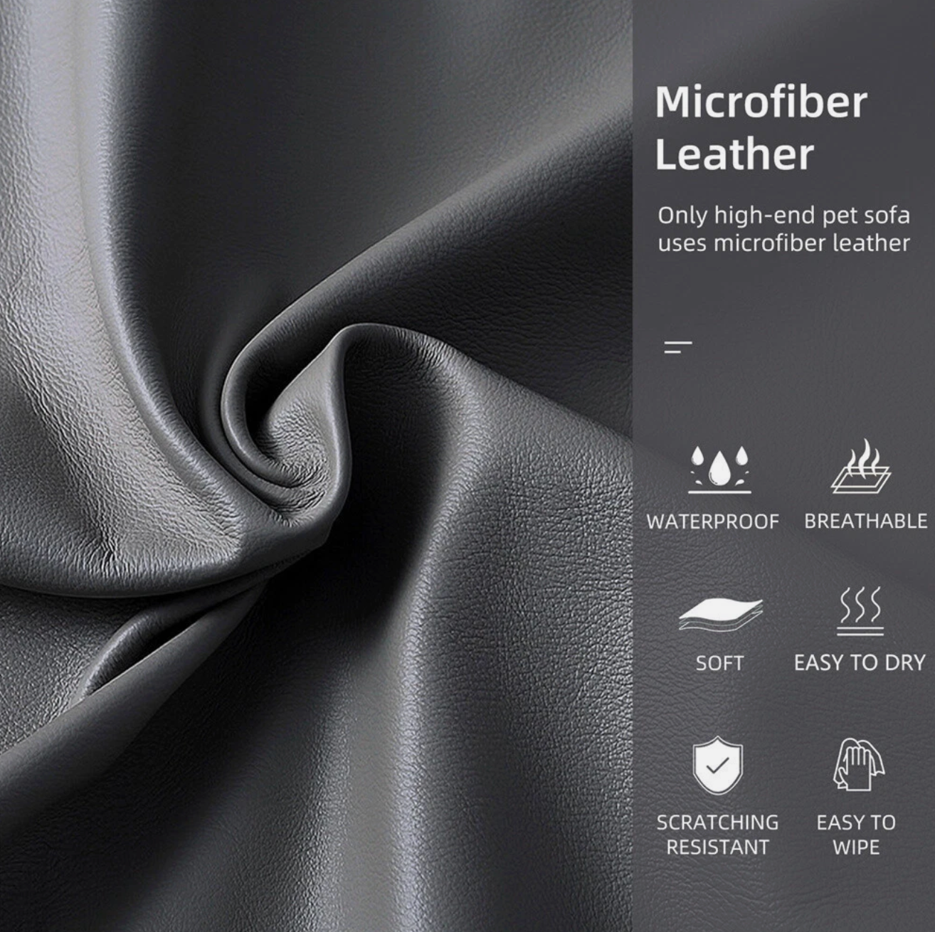 XL Luxury Orthopedic Dog Sofa Bed | Waterproof & Raised Wood Frame