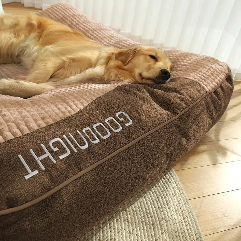 Brown Orthopedic Dog Bed Extra Large | Joint Support & Anti-Slip