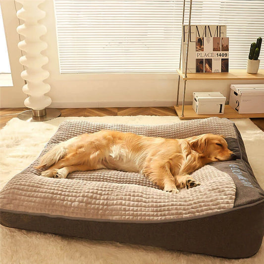 Brown Orthopedic Dog Bed Extra Large | Joint Support & Anti-Slip