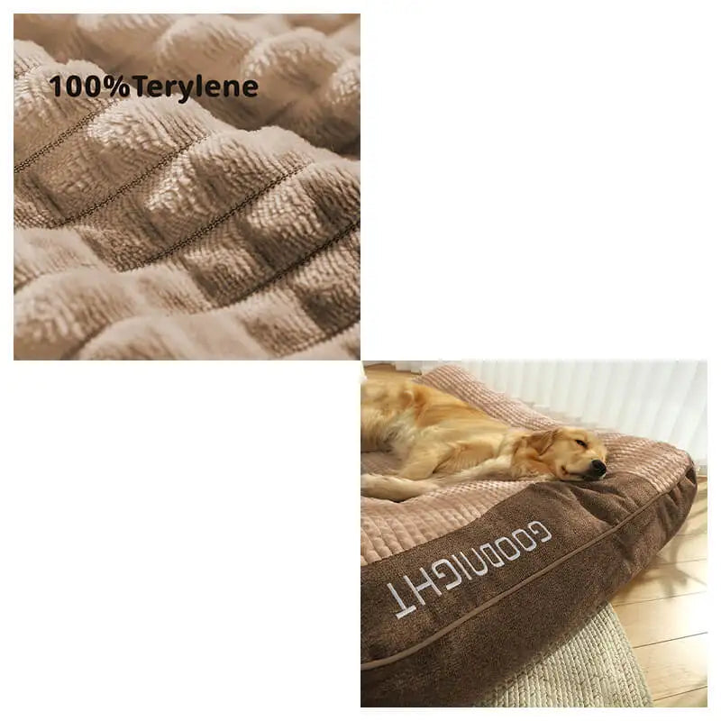 Brown Orthopedic Dog Bed Extra Large | Joint Support & Anti-Slip