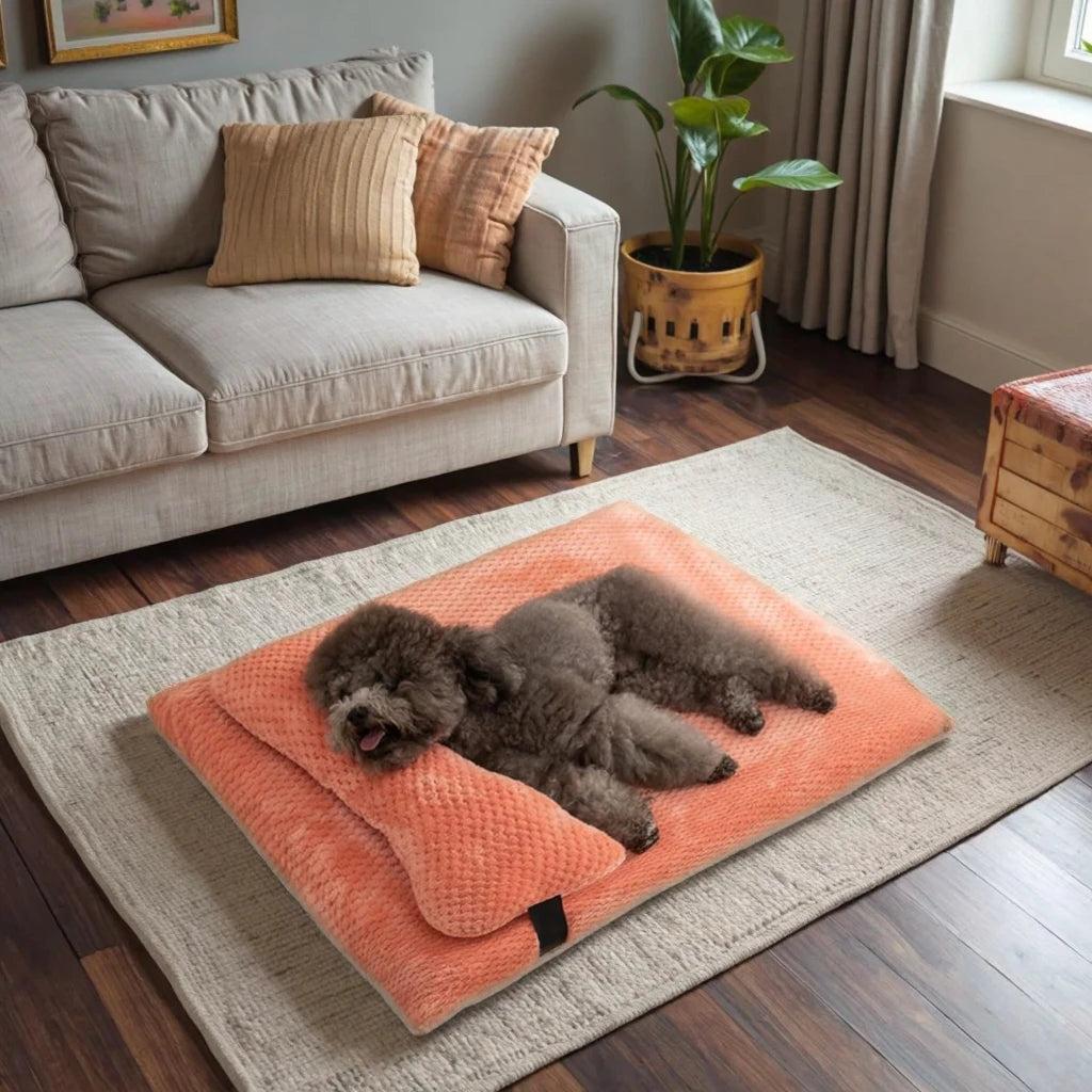 Orthopedic Dog Mat with Pillow | Washable & Waterproof