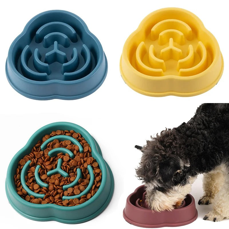 Cloud or Star Shape Slow Feeder Dog Bowl