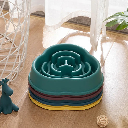 Cloud or Star Shape Slow Feeder Dog Bowl