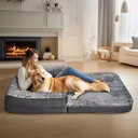 180cm Long Human Size Washable Foldable Orthopedic Dog Bed