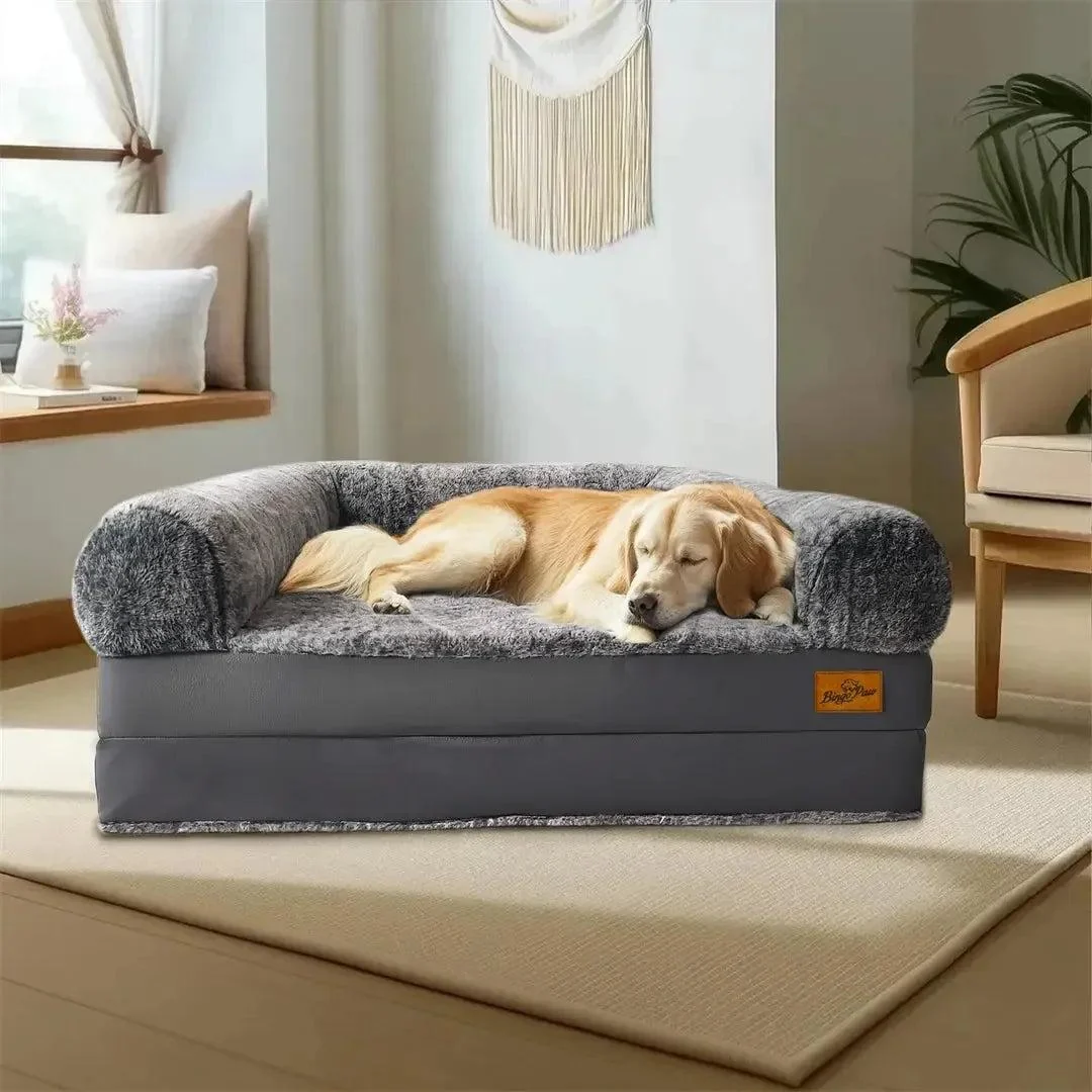 180cm Long Human Size Washable Foldable Orthopedic Dog Bed 5