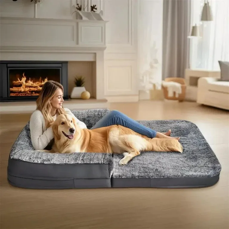 180cm Long Human Size Washable Foldable Orthopedic Dog Bed