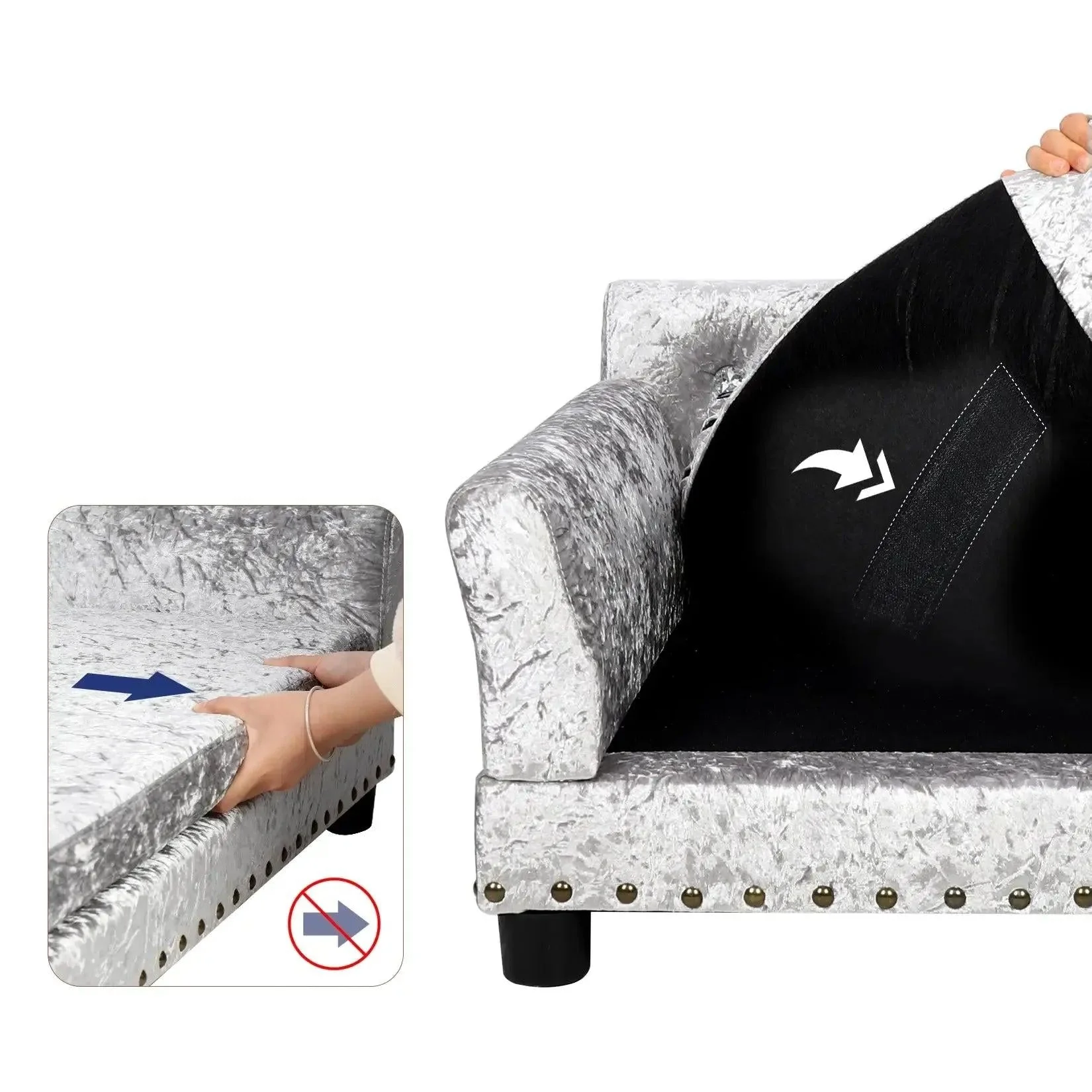 2XL Luxury Orthopedic Dog Sofa Bed | Washable & Waterproof 8