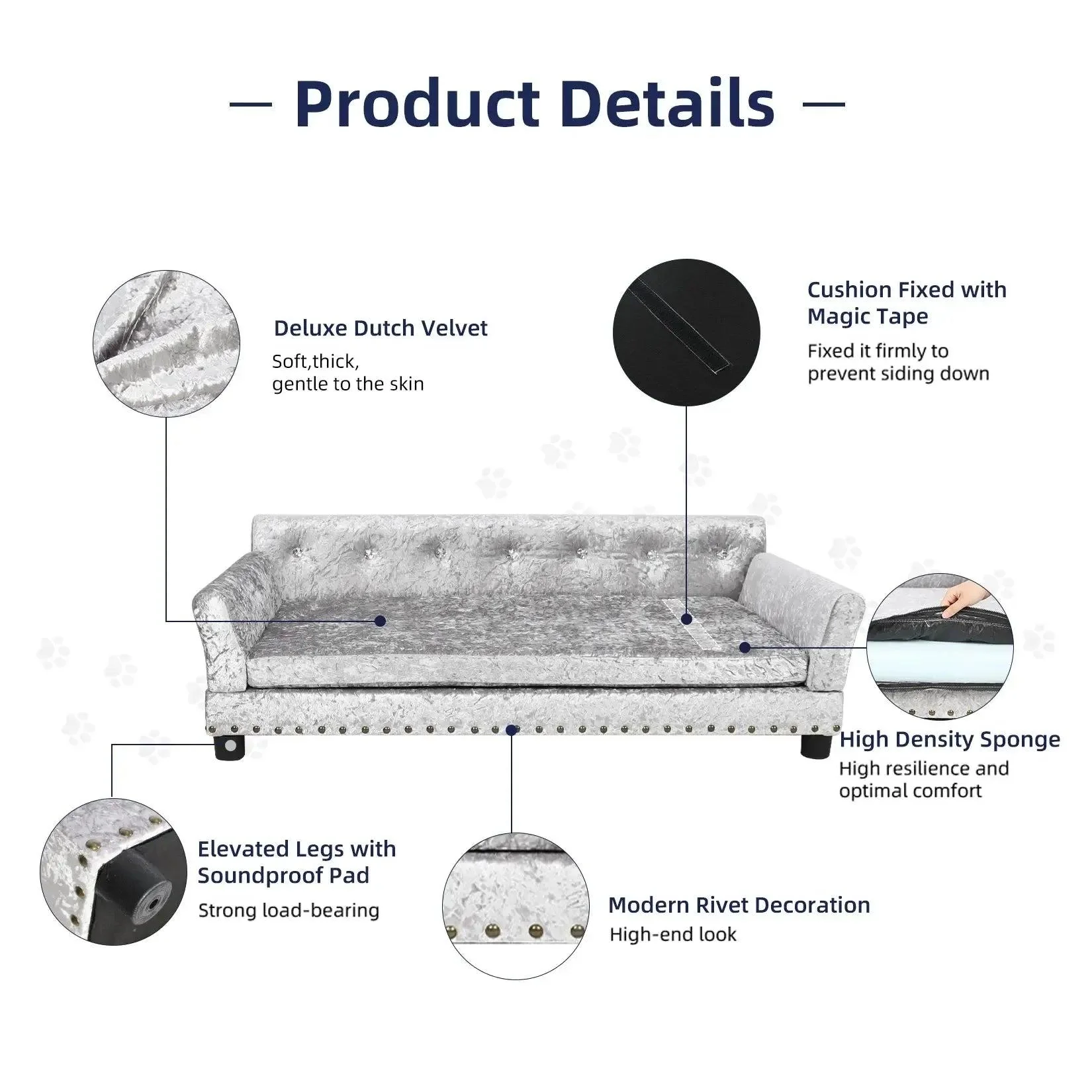 2XL Luxury Orthopedic Dog Sofa Bed | Washable & Waterproof 9