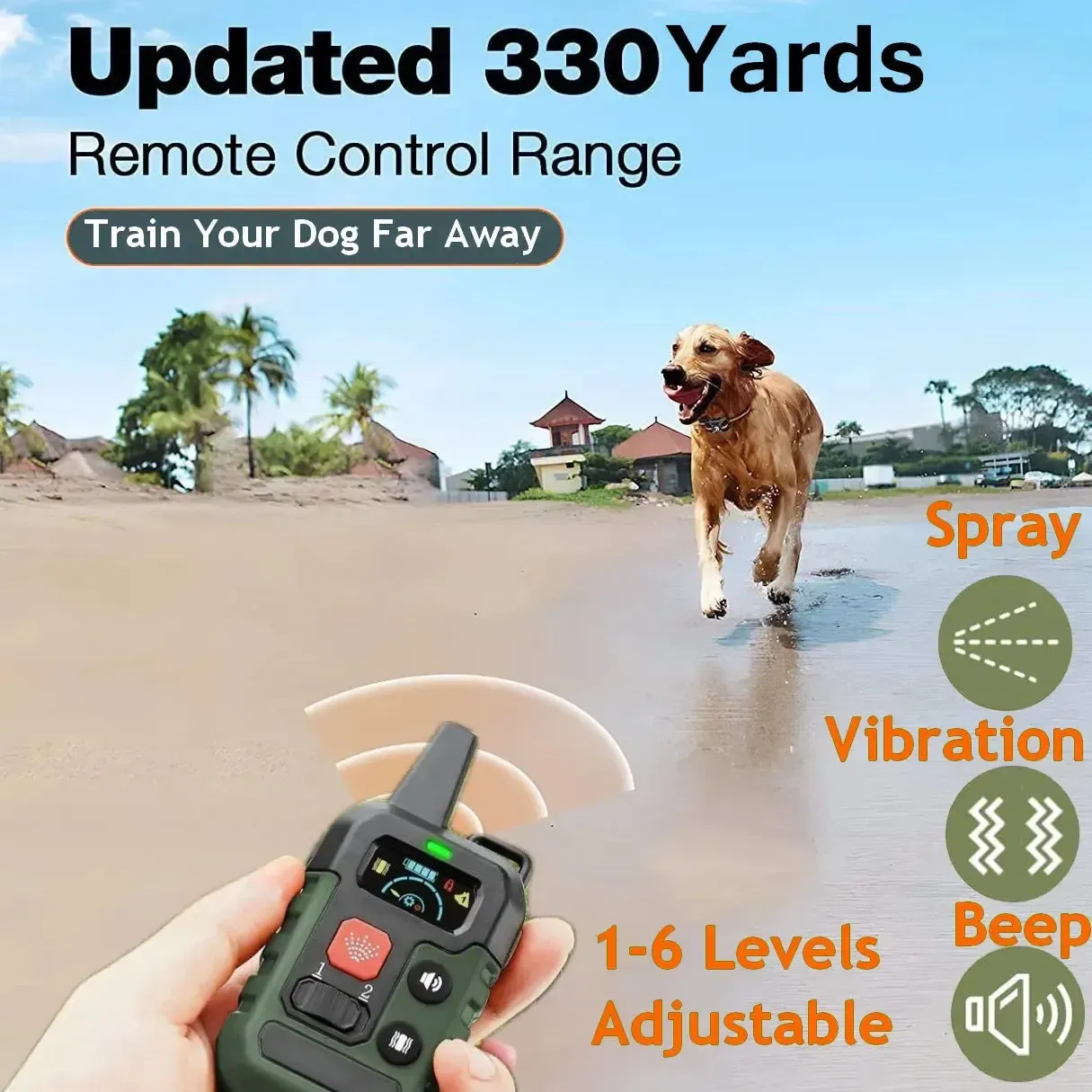Bark Collar for a Dog – Humane Spray Remote Trainer 5