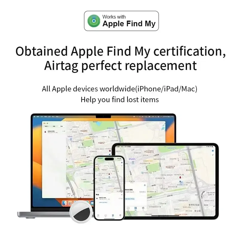 Bluetooth GPS Tracker IPX5 for AirTag Dog Collars iOS 3