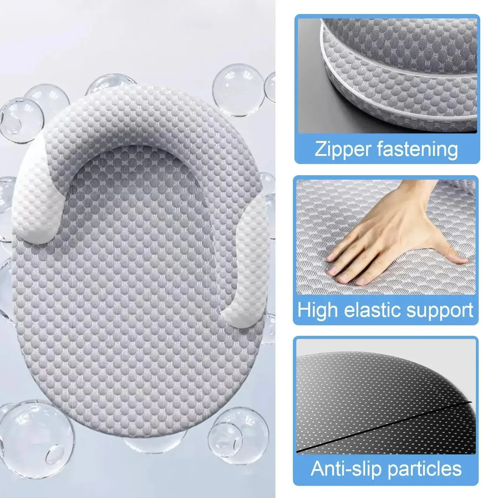 Breathable Orthopedic Dog Cooling Pad with Pillow for Crates, Floors, and Travel 5