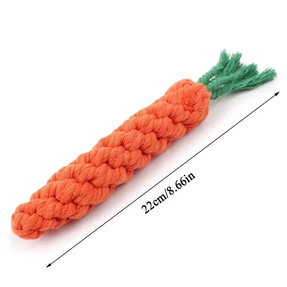 Carrot Rope Chew Toy for Dogs 3