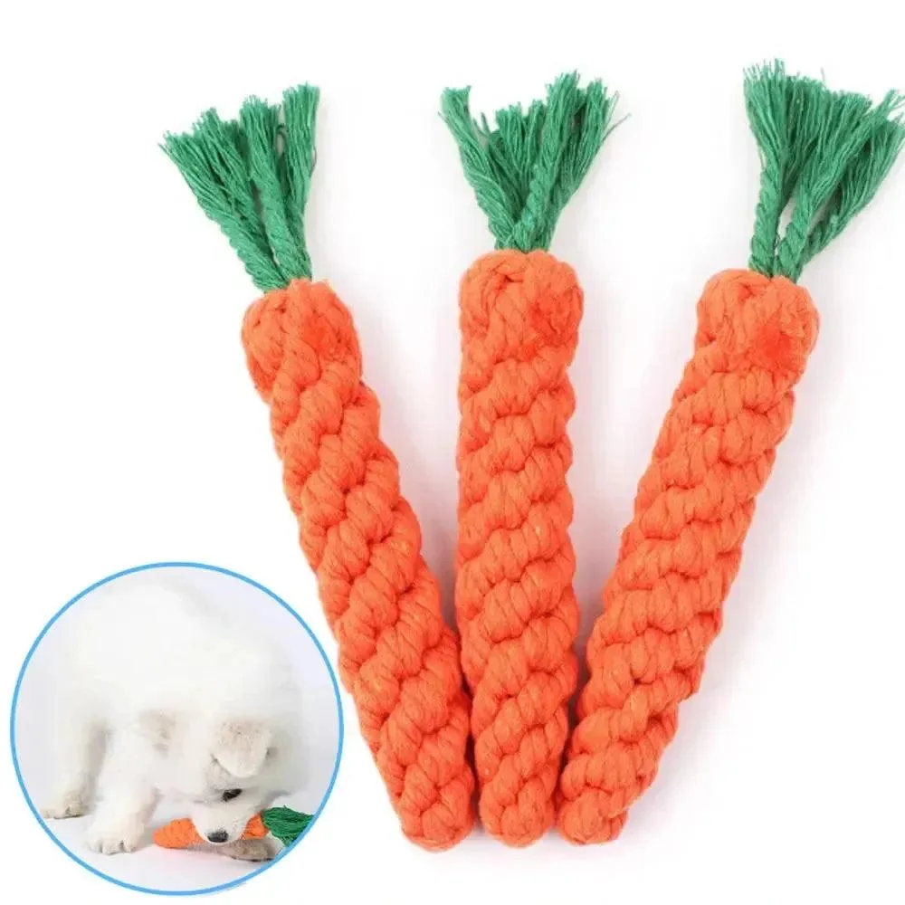Carrot Rope Chew Toy for Dogs 4