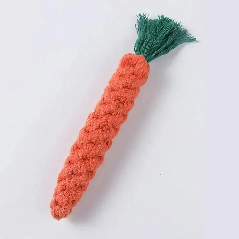 Carrot Rope Chew Toy for Dogs