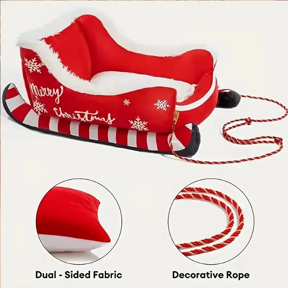Christmas Sleigh Dog Bed 5
