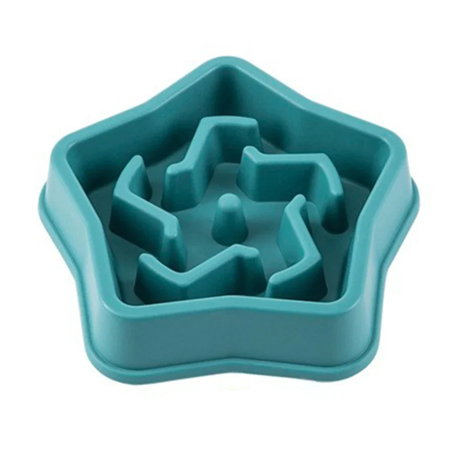 Cloud or Star Shape Slow Feeder Dog Bowl 11