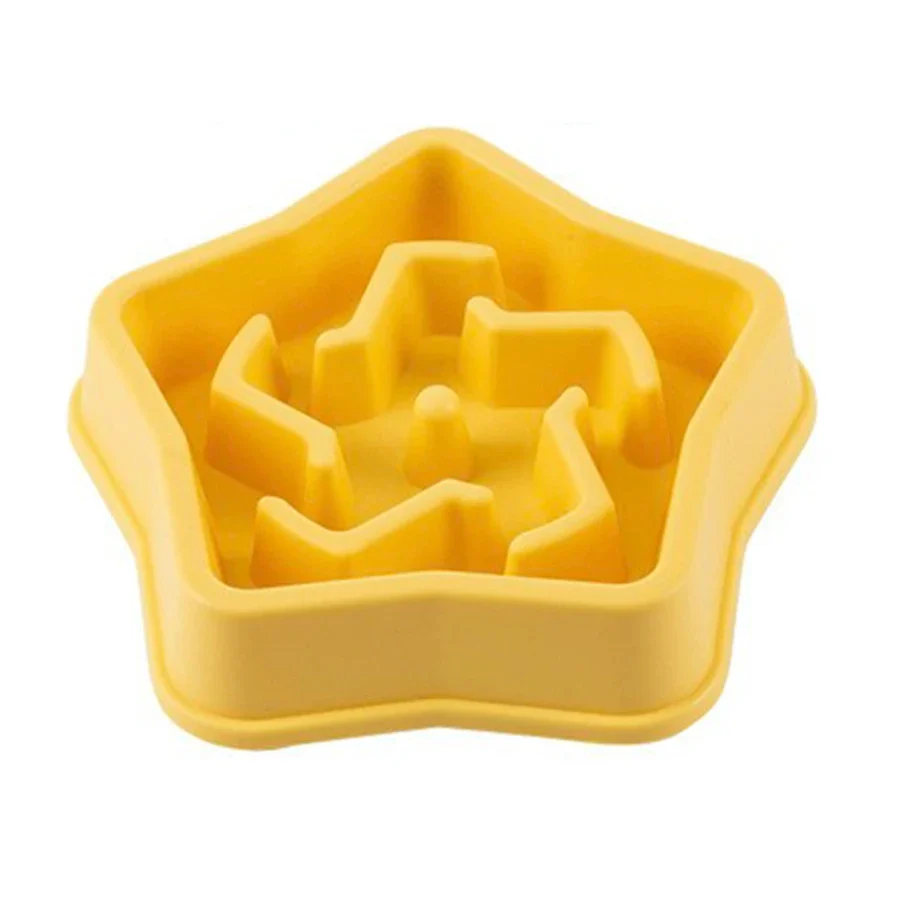 Cloud or Star Shape Slow Feeder Dog Bowl 13