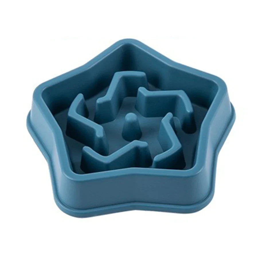 Cloud or Star Shape Slow Feeder Dog Bowl 14