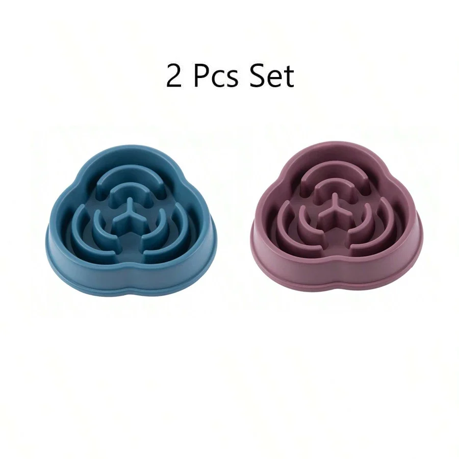 Cloud or Star Shape Slow Feeder Dog Bowl 16