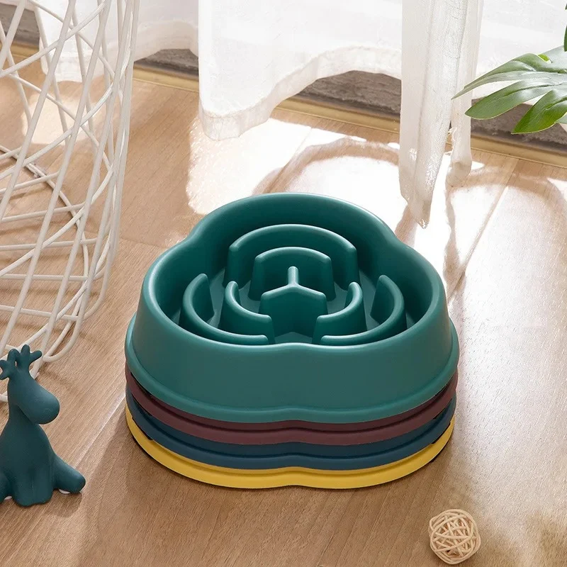 Cloud or Star Shape Slow Feeder Dog Bowl 2