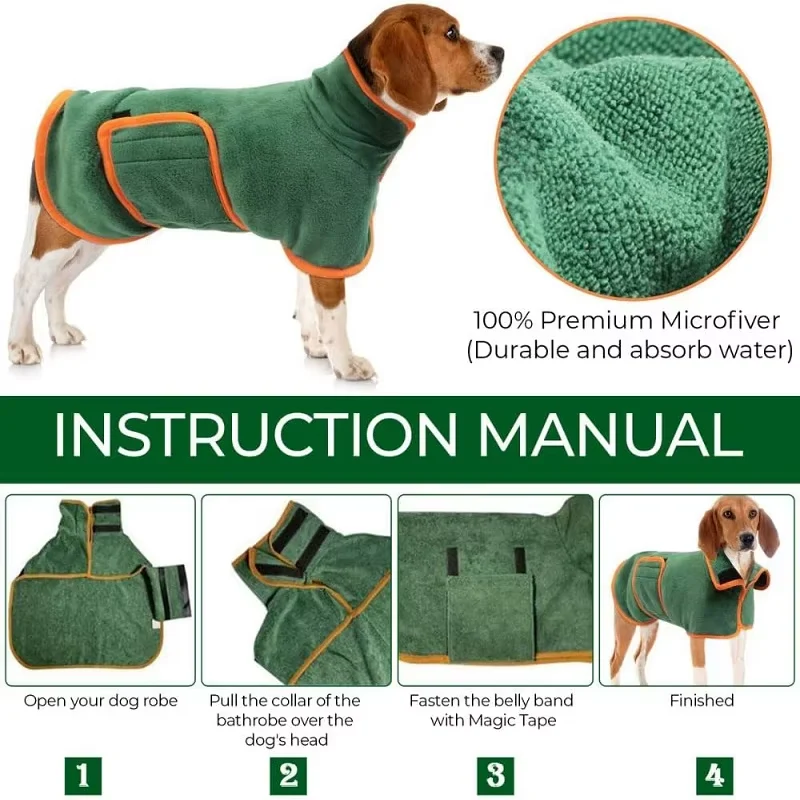 Dog Bathrobe 6