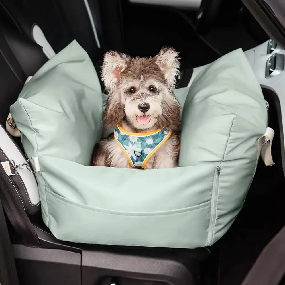Dog Car Seat Bed – Safety Buckle & Waterproof 3