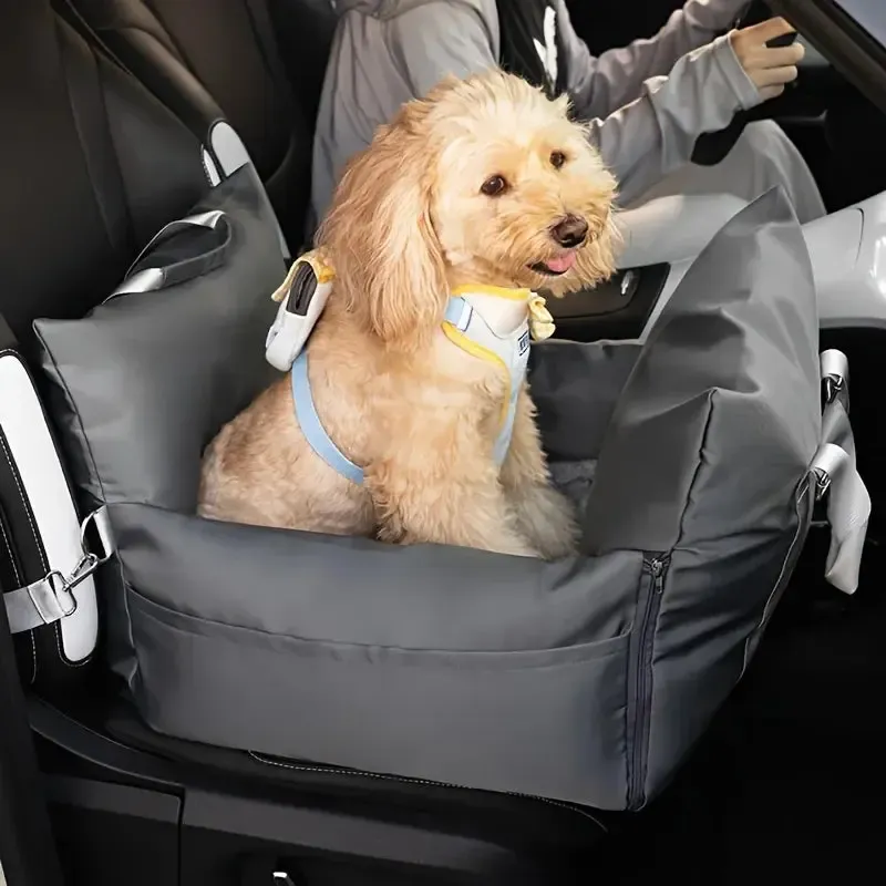 Dog Car Seat Bed – Safety Buckle & Waterproof 5