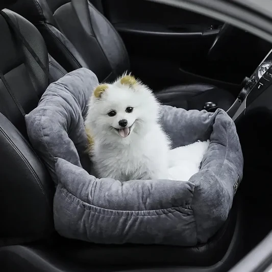 Dog Car Seat Bed | With Straps & Pockets alternate view