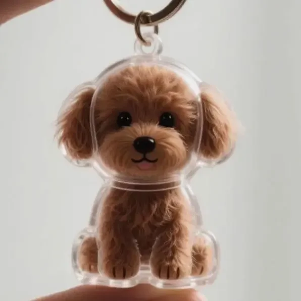 Dog Hair Memory Keychain 14