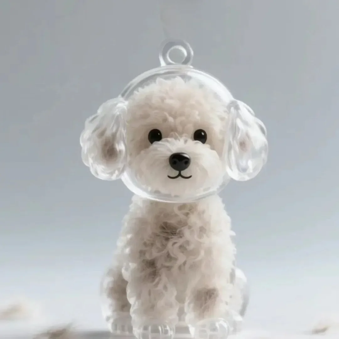 Dog Hair Memory Keychain 6
