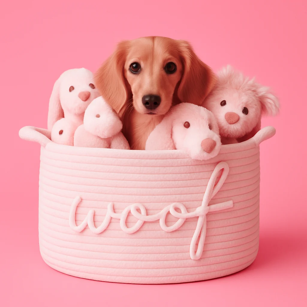 Dog toy basket